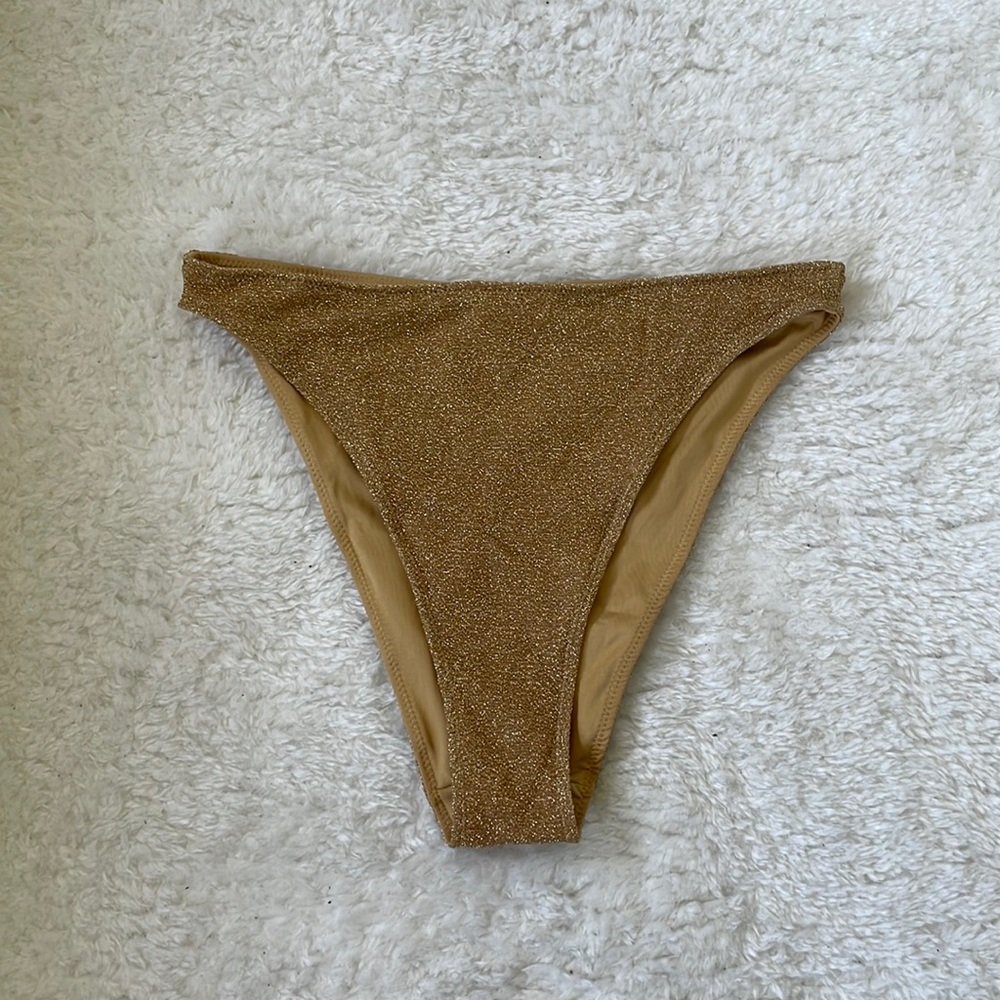 H&M Size 4 Gold Bathing Suit Bottom